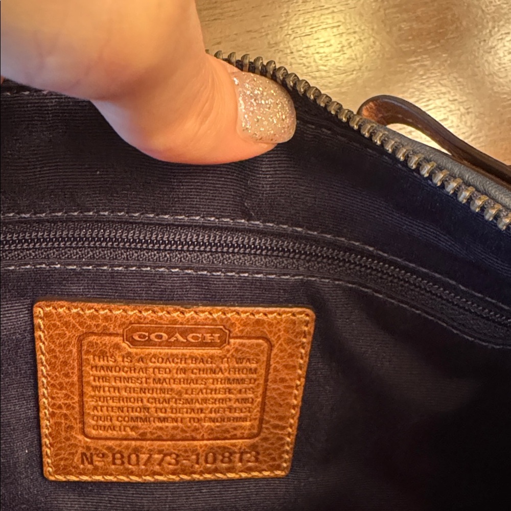 NWOT Coach Floral Small Denim Patchwork Purse $498 - NO CALLOUTS - Picture 10 of 12